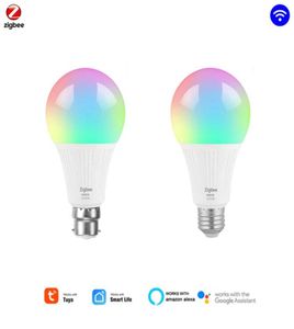 Tuya wi fi inteligente lâmpada led rgb zigbee ponte vida inteligente app controle de voz casa inteligente funciona com alexa google home60700158676361