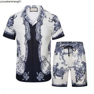 Casablanca 22ss Mens Beach Designers Tute Abiti estivi Moda t Camicie da vacanza al mare Pantaloncini Set Completo da uomo di lusso Abiti S-3XL