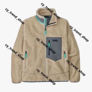 Designer-Pata-Jacke, Patagoni-Jacke, dicke warme Daunen, Wintermodelle, Lamm-Kaschmir-Fleece-Mantel, Damenbekleidung, Patta-Tech-Fleece, Patagonie-Fleecejacke, Weißer Fuchs 119