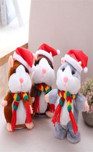 Favore di partito Talking Hamster Peluche Cute Animal Cartoon Kawaii Parla Talkings Registrazione audio Criceti Talking Toy Bambini Natale G6839645