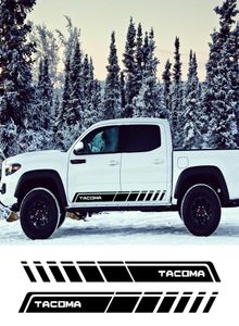 2PCS Auto Both Side Decals Car Style Door Side Skirt Graphic Vinyl Stripe Stickers For Tacoma Racing Exterior Accessories5865956