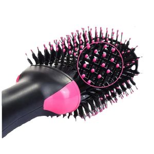 Multifunktionellt hår Electric Dy Brush Dy Styler Hot Air Dryer, Volumizer, Curler Strainter In One - Salon -kvalitet Styling Tool Salon Quality