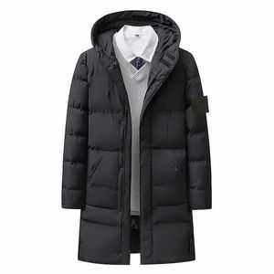 stone jacket island Men's Down Slim Winter Long Men's Cotton coat Jackets Down Cotton Jacket Factory Direct Sale S-5XL 32