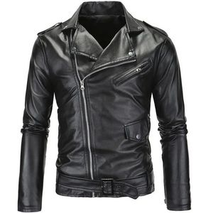 Primavera outono pelúcia lazer moda masculina casaco de couro emagrecimento casaco motocicleta masculino wear 240227