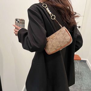 Bolsa de ombro designer marca mais vendida bolsa de alta qualidade para mulheres em nova cor contrastante versátil pequeno quadrado francês simples casual crossbody