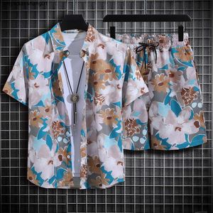 Abbigliamento dell'isola di Hainan Camicia da spiaggia Abito da uomo Sanya Tourism Hawaii Pantaloni stampati a fiori di grandi dimensioni