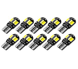 10pcs W5W T10 żarówki LED Canbus 5730 8smd 12V 6000K 194 168 Mapa wnętrza samochodu LED Dome Light Light Auto Signal Lampa7338472