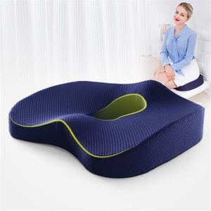 Memory Foam Seat Cushion Orthopedic Pillow Coccyx Office Chair Cushion Car Seat Pillow Wheelchair Massage Vertebrae Seat Pad 21102313w