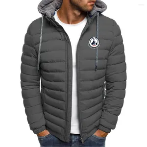 Men's Jackets 2024 Coat Autumn/Winter Cotton Thickened Hooded Standing Collar Short Warm Big Jott