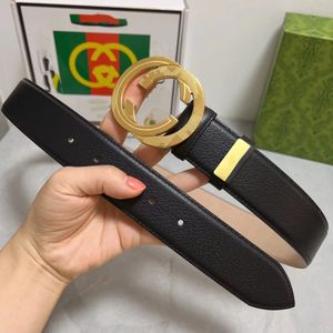 male and female designers belt with vacuum plating bright surface rotation pure copper sided available Leather Fashion Classic with box 541364