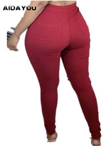 Calças elásticas femininas plus size super elástico conforto estilo europeu cintura elástica lápis calças cônico magro ouc064 240229