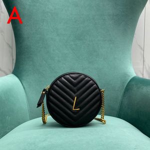 10A Designer Round Bag Genuine leather Shoulder Bag Lady Crossbody Bag 17CM Delicate knockoff Chain Bag With Box YY011