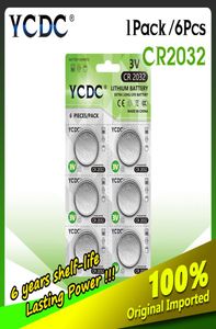 6PCS YCDCオリジナルリチウムバッテリーCR2032 3Vボタンセルコインバッテリー用コンピューターリモコン用CR 2032 DL2032 5004LC1275422