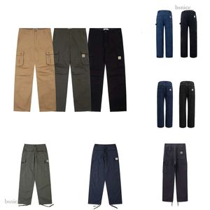 Carharttlys Designers Designers Luxury Fashion Man OriginalB136 Washed Old Workwear Pants Double Knee Canvas Men Logging Pants 959