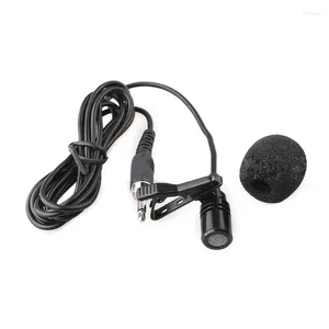 Microfones fáceis de instalar o microfone de lapela de lapela de 3,5 mm para comunicação de mãos