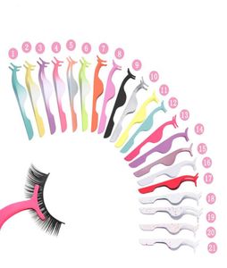 Multi Colors Eyelash Pickeezers Beauty Makeup Tools Multifunktion Rostfritt Auxiliary False Eyelash Curler Clip Make Up Tillbehör 5077632