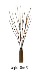 クリスマスツリーの装飾ウィローブランチ20電球点滅LEDライトストリングトールVase Willow Twig Lamp Home Ga Bbypkn Packing20102776592