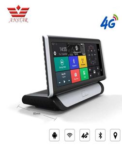 ANSTAR 8quotTouch 3G 4G Android Wi-Fi GPS Full HD 1080P Видеорегистратор с двумя объективами Регистратор Видеорегистратор Bluetooth ADAS Автомобильный видеорегистратор1801048