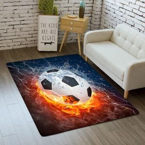 Tapetes 3d quarto tapetes de futebol meninos jogar tapete para casa sala de estar decoração cozinha tapete pai-criança jogos futebol piso area188x