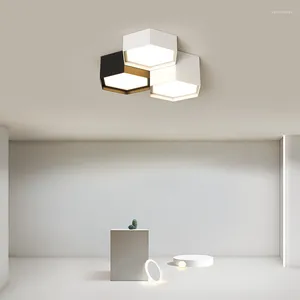 Luzes de teto preto branco led luz para sala estar quarto cozinha corredor lustre decoração casa criatividade diamante lâmpada ponto