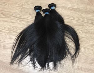 BeautyStarquality Virgin Full Nuticle Single Donator Raw Malaysian Indian Straight Human Hair Double Drawn Weft Extensions3565049