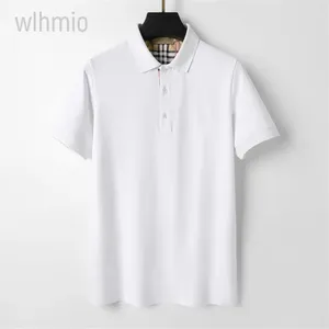 Designer Luxury Men's Polo Shirt Black and White Beige T-shirt Plaid Stripe Brand Fashion Business Casual Short Sleeve 100% Cotton Premium Breathable Slim