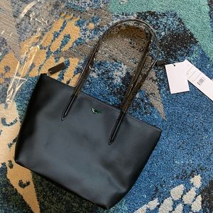 Lacosti bolsa de compras de nylon, bolsa de ombro de metal da moda para mulheres, bolsa crossbody de alta qualidade, acessórios de roupas de grife, fofa