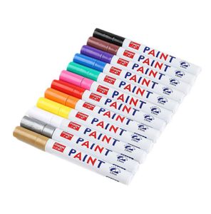 Wodoodporny marker Pen Pen Opona Gumowa Gumowa stała nie wyblakająca marker długopis Pen Pen Pen White Kolor Puszki na większości powierzchni DBC2334106