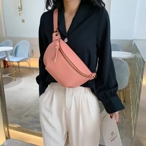 100% Genuine Leather Women Waist Bags Luxury Famous Brand Shoulder Bag Chain Belt Crossbody Female Bag Bolsa Feminina Bags 240306