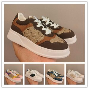 Designer crianças sapatos ace crianças tênis formadores impressão sapatos casuais luxo clássico listra crianças meninos meninas juventude esportes sapatos atléticos com caixa