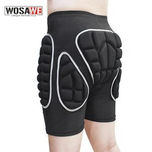 Poles Wosawe Hip Protection Shorts Snowboard Skateboard Ski Sport Shorts Thicken Eva Padded Shorts Hockey Skating Butt Protector