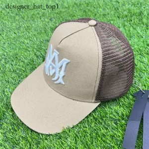 Designer Amirir Hat Högkvalitativ snabba män och kvinnor som passerar bröder Amirir Baseball Cap Hat Embrodery Amirir Cap Black Sun Hat Mesh Trucker Hatts Fashion Brand 5618