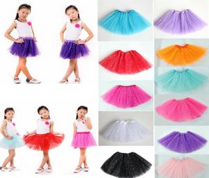 Neonato TUTU Gonne Moda Filato netto Paillettes stelle neonate Gonna principessa Costume di Halloween 11 colori gonna di pizzo per bambini GGA5316013