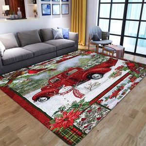 Carpets Merry Christmas Gift Anti-slip Living Room Printed Large Area Rugs Bedroom Bedside Bay Window Decor Home Sofa Floor Mats307K