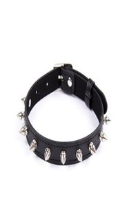 Mabangyuan Spiked Dog Slave Sex Collar Female Performance Bondage Adult Product Neck Cover Leder Collar Couple Toy9411820