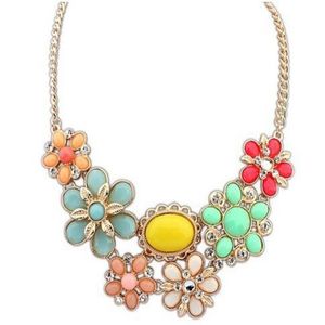 2014 Newest statement gold chunky Necklaces & Pendants whole fashion choker necklaces for women jewelry277j