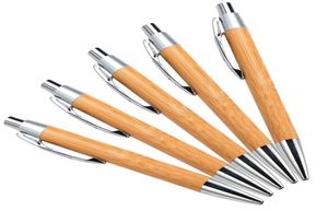 Träproduktföretag Eco Promo Marketing Grave Logo klicka på Natural Bamboo Ball Pen Ballpoint Writing Pen4120555