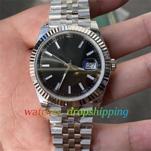 EWF MENS Titta på 41mm svart urtavla automatisk 3235 rörelse 126334 Jubilee 904l stålfodral Sappire Glass Waterproof Super Edition ETA EW Factory Wristwatch