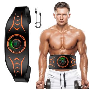 EMS Abdominal Toning Belt Electric Muscle Stimulation Muscle Toner Portable Fitness Massager Abs Trainer Body Slimming Shaping 240220