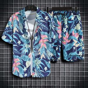 夏の服の夏の短い袖のビーチセットメンズルーズフィッティングスポーツクイック乾燥大型サイズの日焼け防止パーティーユニフォーム