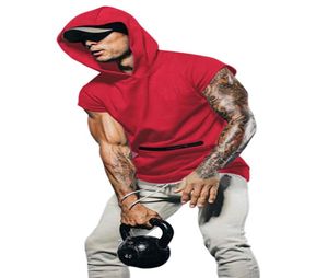 Men039s TShirts Gym Kleidung Baumwolle Singlets Canotte Bodybuilding Stringer Tank Top Männer Fitness Shirt Muscle Guys Ärmellos V2951017