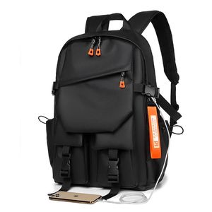 Luxury Mens ryggsäck Högkvalitativ 156 Laptop Highcapacity Waterproof Travel Bag Fashion School Ryggsäckar för män Y240229