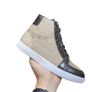 Designer unisex donna uomo sneakers alte scarpe casual materiale a quadretti pelle mesh antiscivolo suola resistente all'usura espadrillas chaussure uomo stivali scarpe 35-45