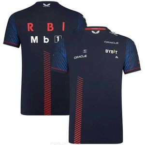 2024 nova equipe vermelha de f1 terno de corrida bull racing holandês driver verstappen em torno do pescoço camiseta esportes e lazer topo de grandes dimensões