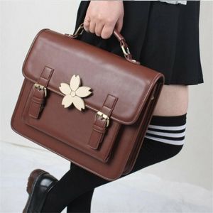 Skolväskor japanska sakura väska lolita flickas pojke jk ryggsäck enhetlig handväska bok337b