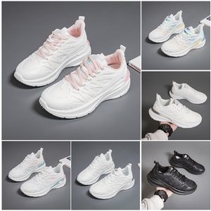 Sapatos de caminhada correndo feminino novo macio plano sola moda branco preto rosa bule esportes confortáveis z2049 gai 61903 558