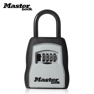 Master Lock Schlüsseltresor für den Außenbereich, Aufbewahrungsbox für Schlüssel, Vorhängeschloss, Passwortsperre, Legierungsmaterial, Schlüsselhaken, Sicherheits-Organizer-Boxen 240301