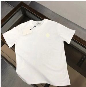 Camisetas Homens Designer Branco Monclair Clássico Camiseta Casual Moda Solta Curta T-shirt Mulheres Camisetas Roupas de Rua