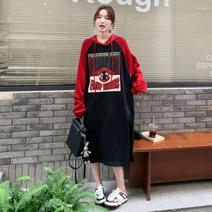 Felpe con cappuccio da donna Abiti da donna Harajuku Abiti in stile coreano Plus Felpa con cappuccio Retro Y2k Capispalla da donna Piumini lunghi Cappotti