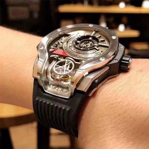 Fashion Sport Individual Domineering Luxury Men's Watches Rubber Band Quartz Wristwatches For Men Watch Calendar 220407256U